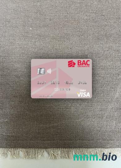 Nicaragua BAC Credomatic visa obciążyć card wygląd fotograficzny skan PSD + zdjęcie